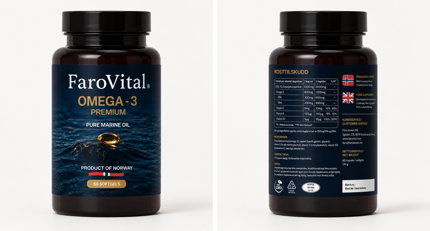 Omega 3 Premium produce in Norway