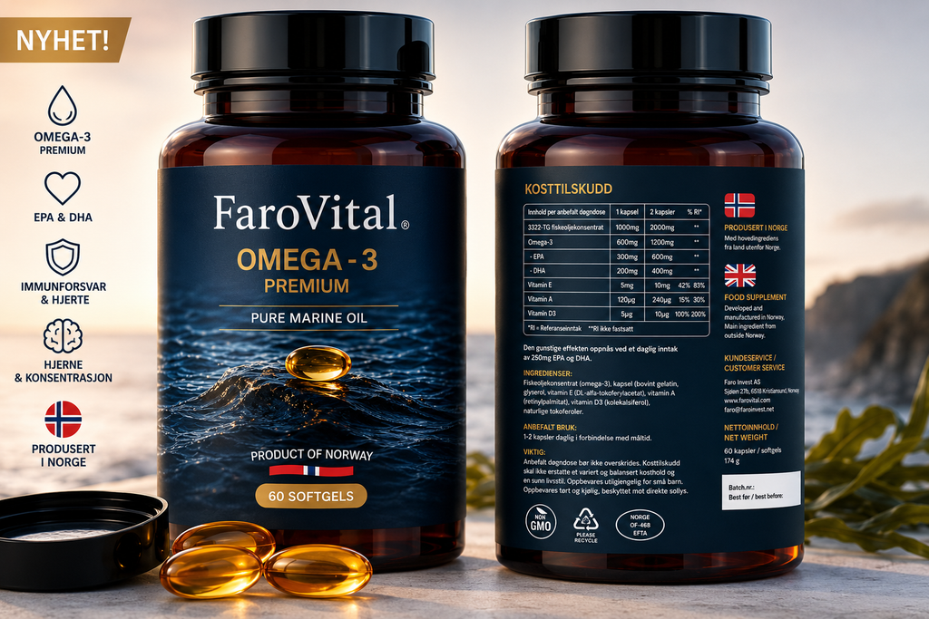 Omega 3 Premium produce in Norway