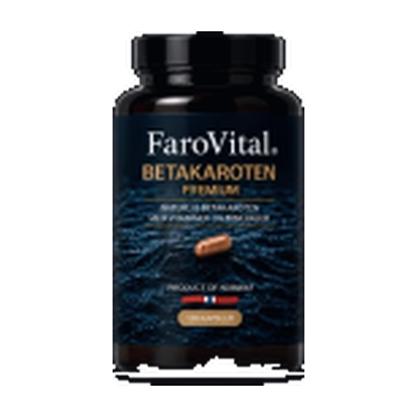 FaroVital Betakaroten Premium 20 mg 120 kapsler – forside