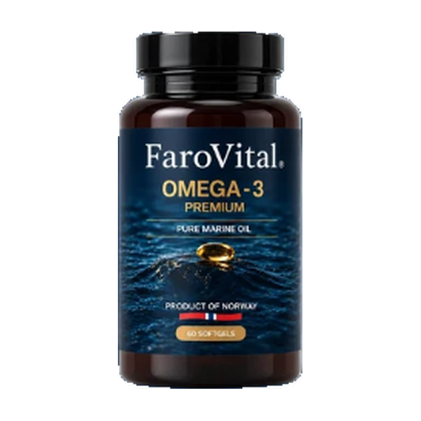 FaroVital Omega-3 Premium 60 kapsler – forside
