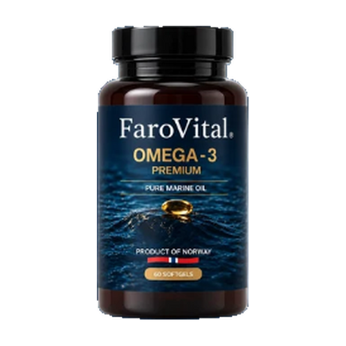FaroVital Omega-3 Premium 60 kapsler – forside