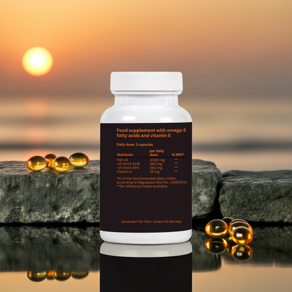 FaroVital Premium Omega-3 + Vitamin E –